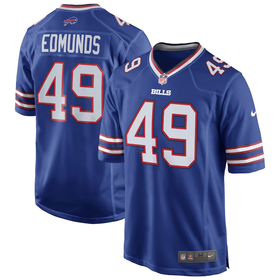 Men Buffalo Bills 49 Tremaine Edmunds Nike Royal Game NFL Jersey